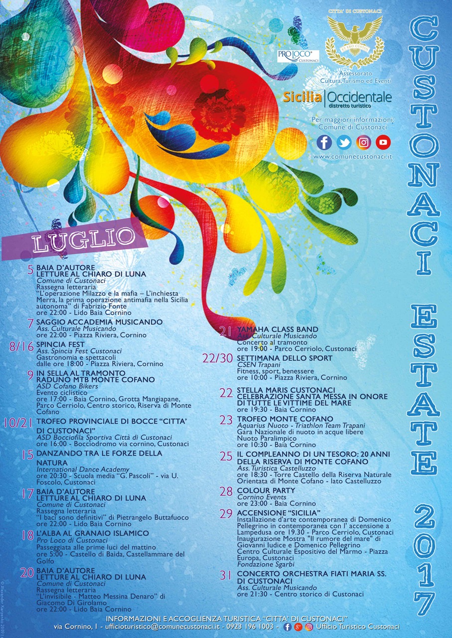 Eventi Estivi 2017 - Luglio