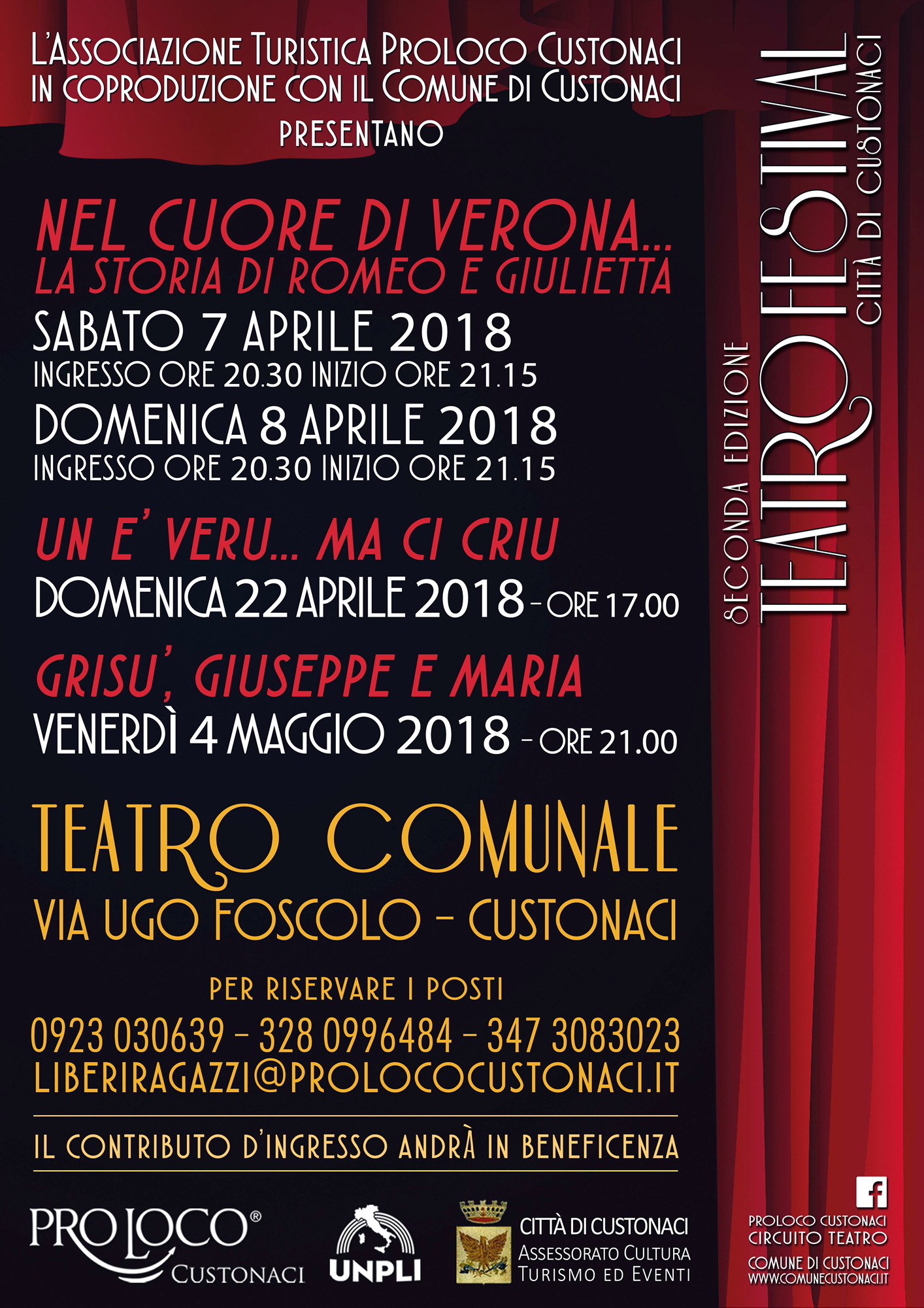 TEATRO FESTIVAL - CITTA' DI CUSTONACI